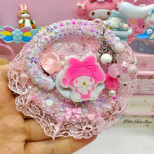 Load image into Gallery viewer, Baby Melo Lace Fully Encrusted Adult Pacifier with Handle Charm
