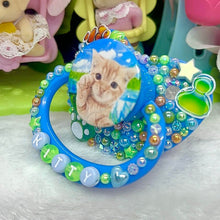 Load image into Gallery viewer, Orange Kitty Frutiger Aero Adult Pacifier