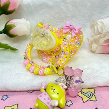 Load image into Gallery viewer, Pompompurin Angel Shaker Adult Pacifier with Handle Charm