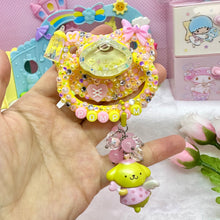Load image into Gallery viewer, Pompompurin Angel Shaker Adult Pacifier with Handle Charm