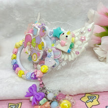 Load image into Gallery viewer, LTS Pastel Baby Decora Lace Shield Adult Pacifier with Handle Charm