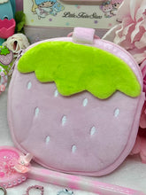 Load image into Gallery viewer, Plush Strawberry Paci Pouch
