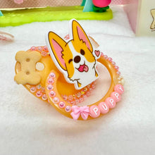 Load image into Gallery viewer, adult deco pacifier paci shop custom decorated binky for age regression store agere ddlg dd lg daddy dom little girl abdl baby diaper lover kawaii littlespace little space rhinestone deluxe kawaii pink puppy dog pup bone bottle petre pet regression bows
