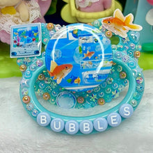 Load image into Gallery viewer, Bubbles Goldfish Frutiger Aero Adult Pacifier
