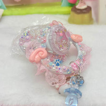 Load image into Gallery viewer, Angel My Melody Lace Handle Deco Adult Pacifier with Handle Charm
