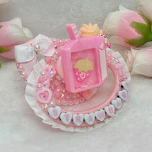 Load image into Gallery viewer, Strawbaby Shaker Adult Pacifier with Lace Handle
