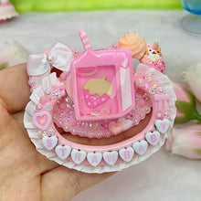 Load image into Gallery viewer, Strawbaby Shaker Adult Pacifier with Lace Handle
