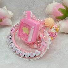 Load image into Gallery viewer, Strawbaby Shaker Adult Pacifier with Lace Handle
