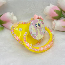 Load image into Gallery viewer, Fluttershy Baby Strawberry Simple Adult Pacifier
