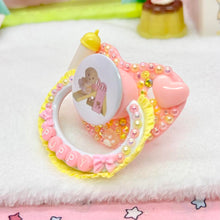 Load image into Gallery viewer, Yellow Puppy Slide Critter Deco Adult Pacifier
