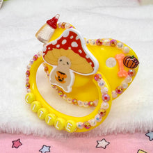 Load image into Gallery viewer, Little Spooky Pumpkin Mushroom Adult Pacifier
