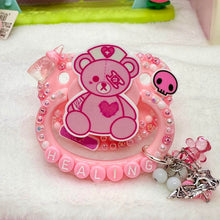 Load image into Gallery viewer, Healing Teddy Bear Adult Pacifier with Handle Charm
