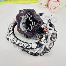 Load image into Gallery viewer, Black Butler Demon Shaker Center Lace Handle Adult Pacifier
