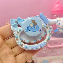 Load image into Gallery viewer, Baby Blue Eeyore Adult Pacifier
