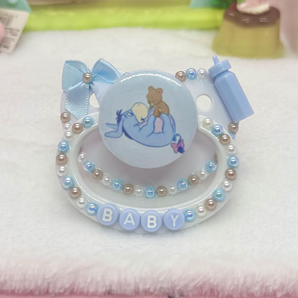 Baby Blue Eeyore Adult Pacifier