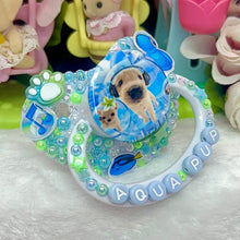 Load image into Gallery viewer, Aqua Pup Puppy Frutiger Aero Adult Pacifier
