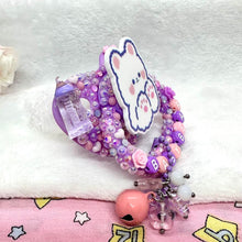 Load image into Gallery viewer, Baby Bear Encrusted Adult Pacifier with Handle Charm
