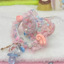 Load image into Gallery viewer, Angel My Melody Lace Handle Deco Adult Pacifier with Handle Charm
