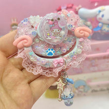 Load image into Gallery viewer, Angel My Melody Lace Handle Deco Adult Pacifier with Handle Charm
