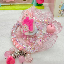 Load image into Gallery viewer, Baby Melo Lace Fully Encrusted Adult Pacifier with Handle Charm
