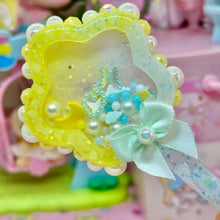 Load image into Gallery viewer, Yellow Blue Star Resin Rattle Shaker Wand with Removable Charm
