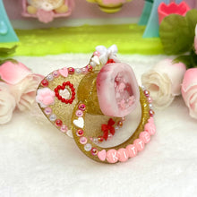 Load image into Gallery viewer, Kitten Paw Valentine's Shaker Center Adult Pacifier
