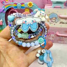 Load image into Gallery viewer, Baby Blue Cinna Adult Pacifier with Handle Charm
