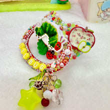 Load image into Gallery viewer, Lil Bug Hungry Caterpillar Fully Encrusted Adult Pacifier with Handle Charm
