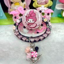 Load image into Gallery viewer, Lil Witch Spooky Bunny Adult Pacifier with Handle Charm
