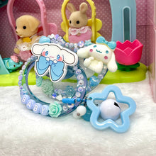 Load image into Gallery viewer, Baby Blue Cinna Adult Pacifier with Handle Charm
