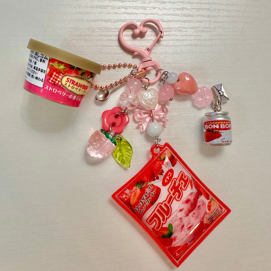 Yogurt Pudding Fruits Shaka Shaka Trinket Keychain