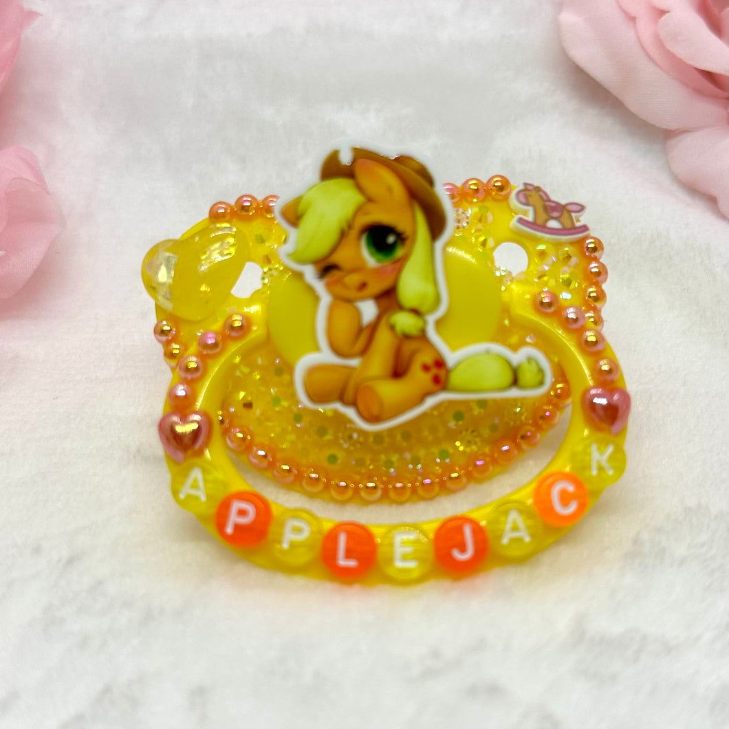 Applejack Pony Full Deco Pacifier