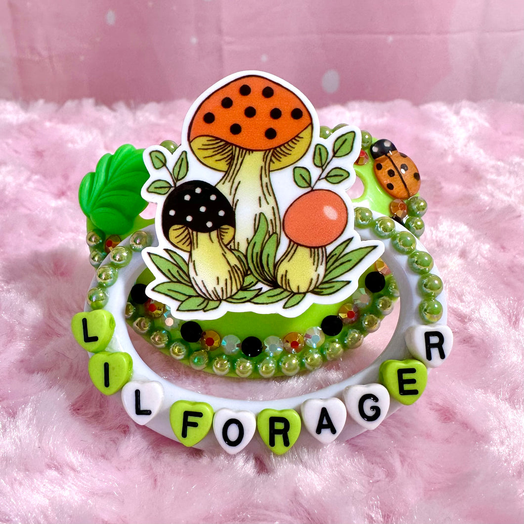 Lil Forager Mushroom Semi Deco Pacifier