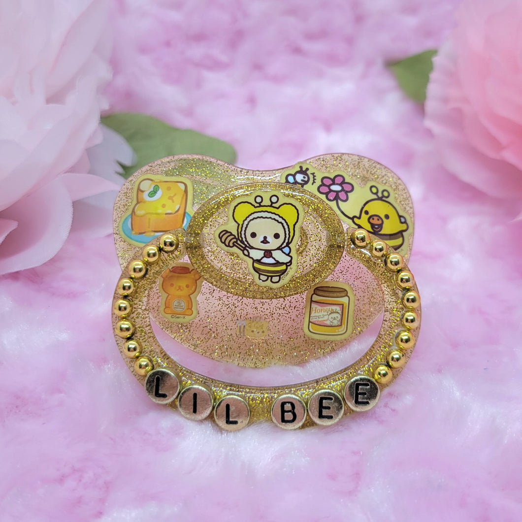 Gold Bee Korilakkuma Honey Sticker Pacifier