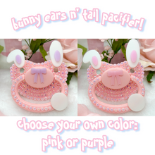 Load image into Gallery viewer, Bunny Ears N’ Tail - Pink or Purple | Made To Order
