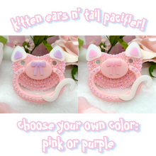 Load image into Gallery viewer, Kitten Ears N’ Tail - Pink or Purple | Made To Order
